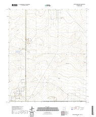 US Topo 7.5-minute map for Paduca Breaks West NMTX