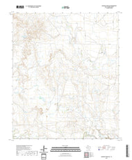 US Topo 7.5-minute map for Gunsight Draw NE TX