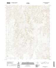 US Topo 7.5-minute map for Horse Creek South TX