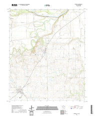 US Topo 7.5-minute map for Petrolia TXOK