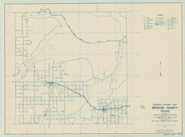 Briscoe County 1936, Texas Highway Dept