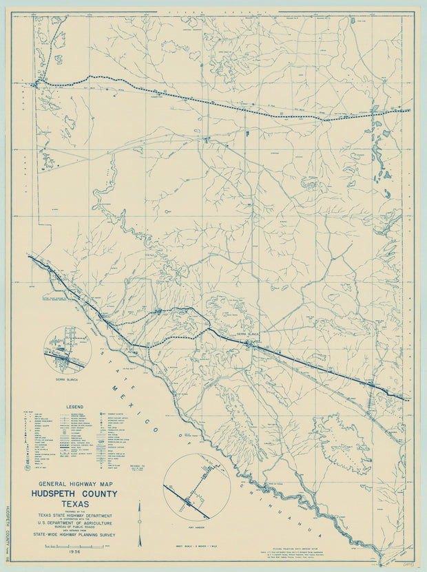 Hudspeth County 1936, Texas Highway Dept