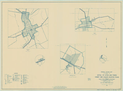 Kinney/Uvalde Counties 1936, Texas Highway Dept, supp. sheet 1 of 1