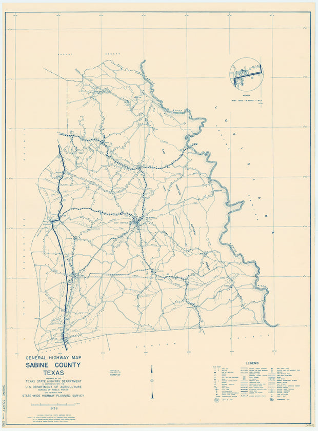 Sabine County 1936, Texas Highway Dept