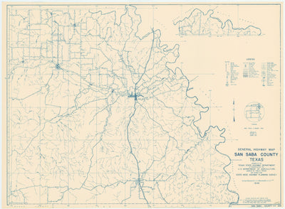 San Saba County 1936, Texas Highway Dept