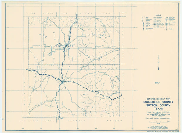 Schleicher/Sutton Counties 1936, Texas Highway Dept