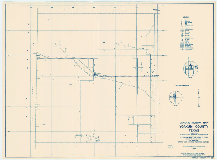 Yoakum County Texas Historical Maps Tagged "Historical County Maps