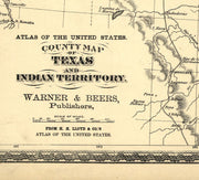 Texas and Indian Territory 1875
