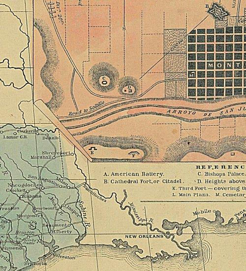 Mexico, Texas, Old and New California 1847