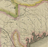 Mapa de los Estados Unidos de Mejico 1828