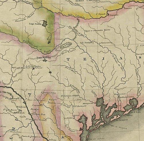 Mapa de los Estados Unidos de Mejico 1828