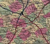 Neue Karte de Staates Texas 1881