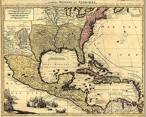 Tabula Mexicae et Floridae 1710