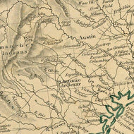 Central America* Including Texas, California and Northern Mexico, 1846