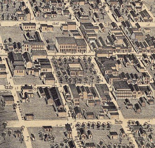 Dallas 1872 by Herman Brosius