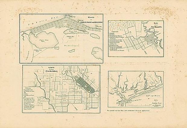 Insets of German Communities in Texas 1850