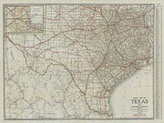 Clasons Texas Guide Map 1931