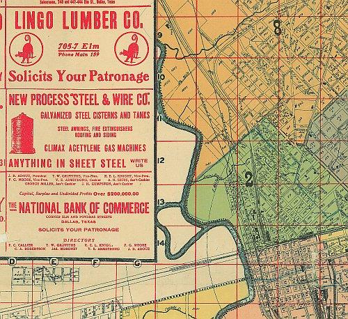 Worley's Map of Greater Dallas 1905