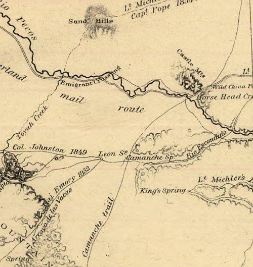 Military Department of Texas, War Dep't 1859