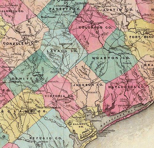 Texas 1856 by J. De Cordova