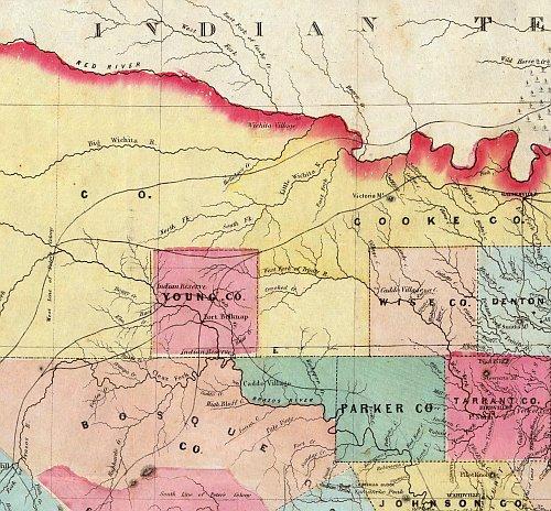 Texas 1856 by J. De Cordova