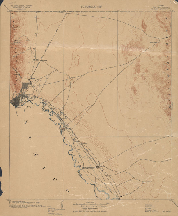 El Paso 1907, USGS