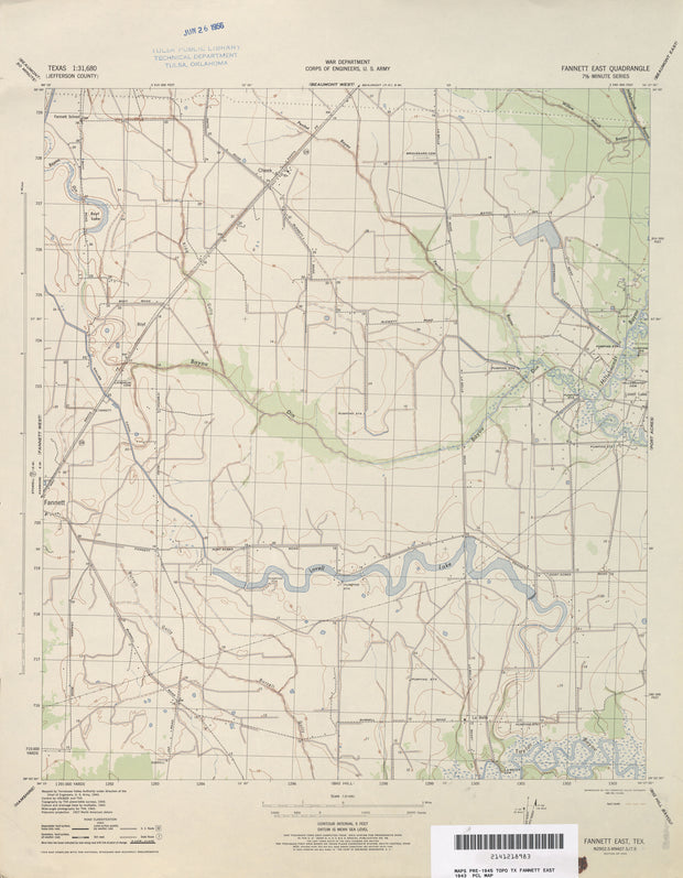Fannett East 1943, US Army Corps of Engineers