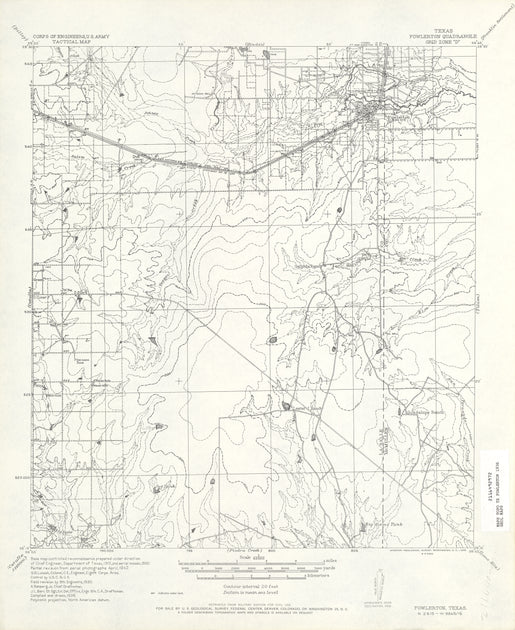 La Salle County Texas historical topographic Map Texas Map Store