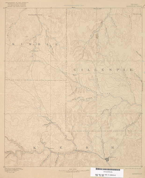 Kerrville 1885, USGS