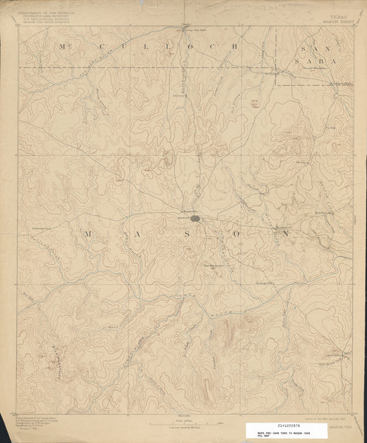 McCulloch County Texas Historical Topographic Maps Tagged "Texas