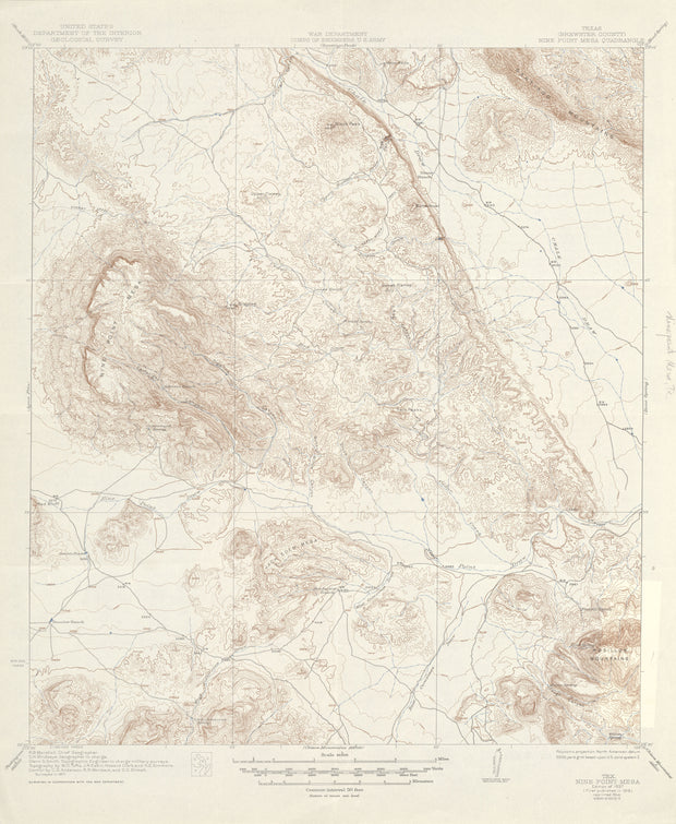 Nine Point Mesa 1917, USGS