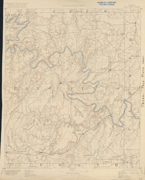 Parker County Texas Historical Topographic Maps Tagged "Texas