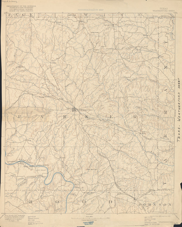 Weatherford 1889, USGS