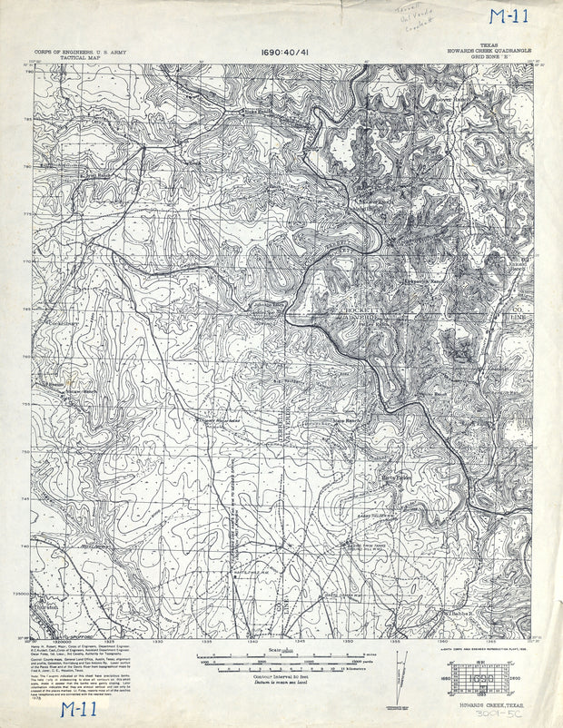 Howards Creek 1938, US Army Corps of Engineers
