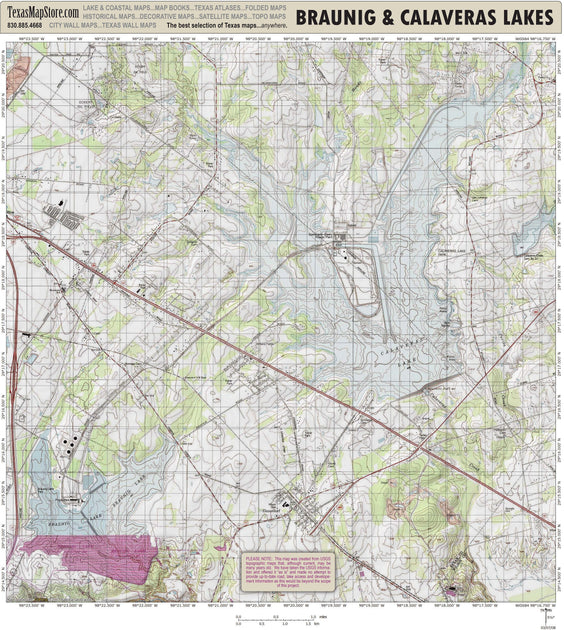 Braunig Lake Texas fishing map – Tagged Fishing Maps. Fishing