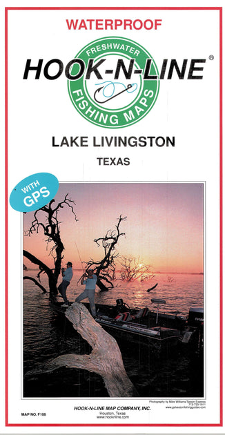 Lake Livingston Fishing Map – Texas Map Store