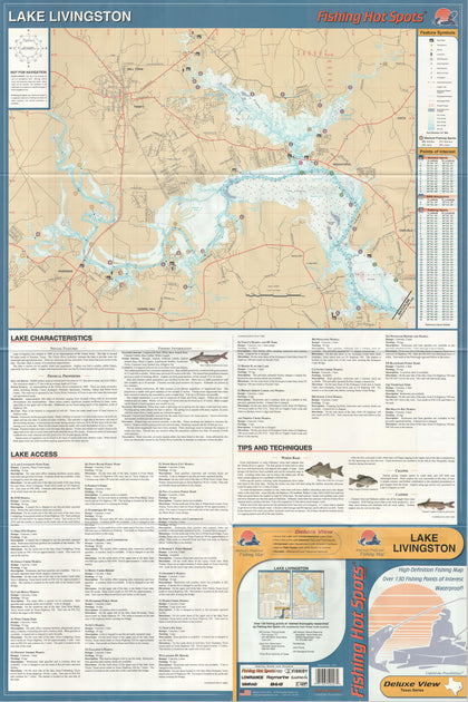 Lake Livingston Fishing Map