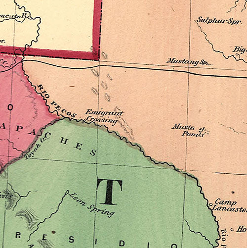 Texas and Indian Territory 1875