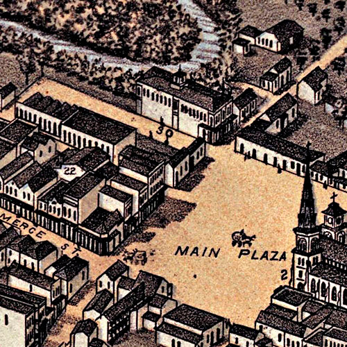 San Antonio 1873 by Augustus Koch