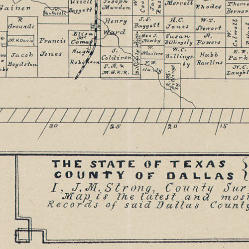 Official map of Dallas County 1886 by Murphy & Bolanz