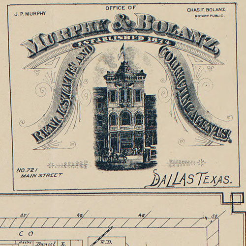 Official map of Dallas County 1886 by Murphy & Bolanz