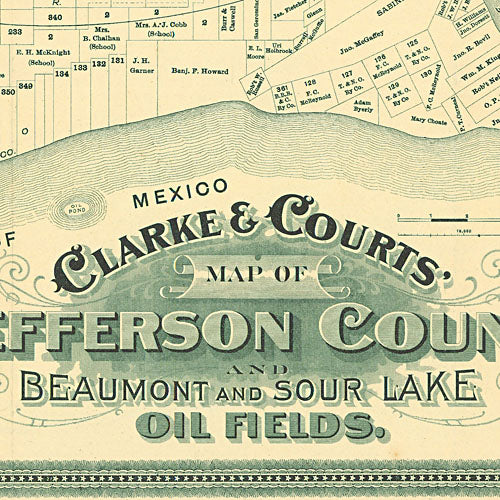 Spindletop: Jefferson Co., Beaumont and Sour Lake Oil Fields 1901