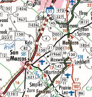 Texas Executive Wall Map by Texas Map Store