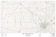 Texas Hill Country Wall Map