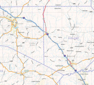 Texas Hill Country Wall Map