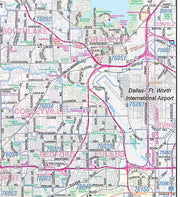 Tarrant County Major Arterial Wall Map by MetroMaps