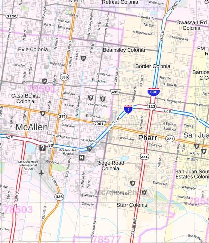 Rio Grande Valley Wall Map by Map Sherpa