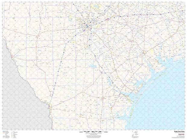 Eagle Ford Shale Wall Map by Map Sherpa