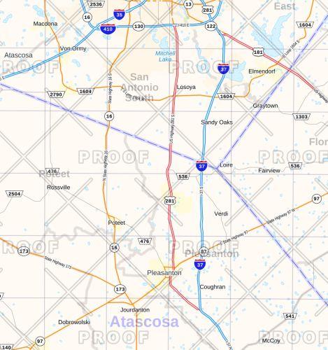 Eagle Ford Shale Wall Map by Map Sherpa