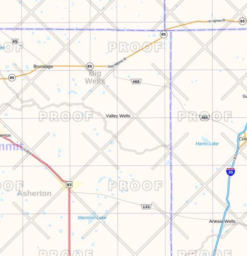 Eagle Ford Shale Wall Map by Map Sherpa